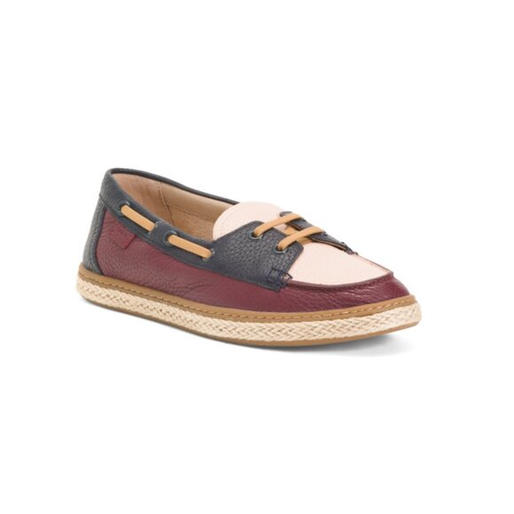 VIONIC Multi Leather Bay Comfort Boat Shoes - Picture 1 of 2